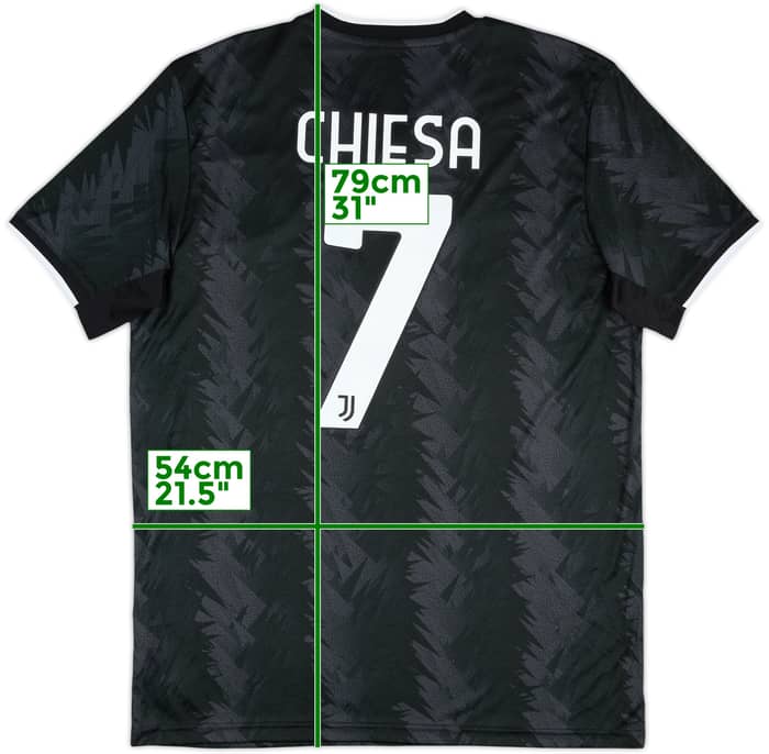 2022-23 Juventus Away Shirt Chiesa #7 - 8/10 - (L)