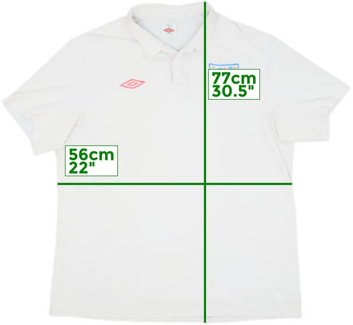 2009-10 England Home Shirt - 5/10 - (XL)