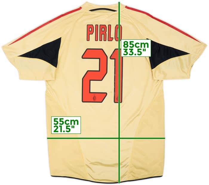 2004-05 AC Milan Third Shirt Pirlo #21 - 5/10 - (M)