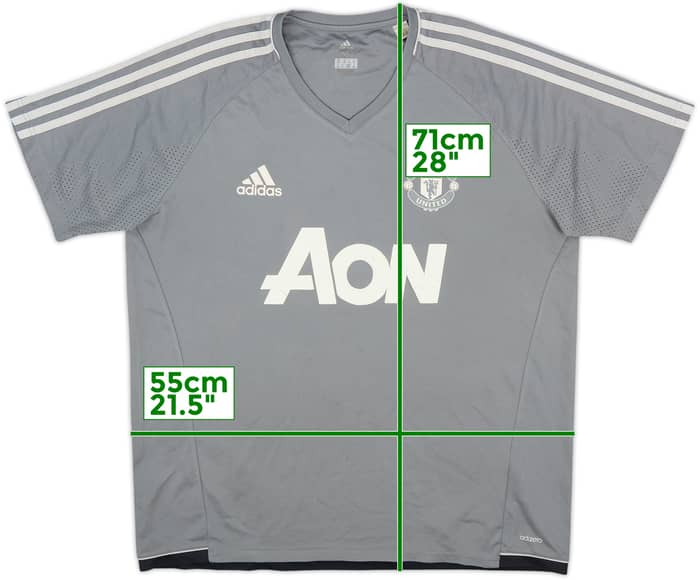 2017-18 Manchester United adizero Training Shirt - 5/10 - (XL)