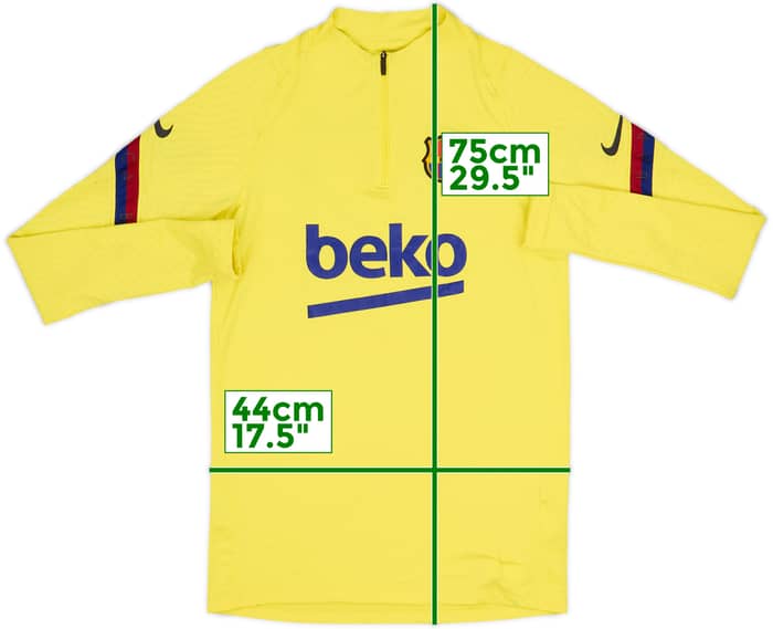 2020-21 Barcelona Nike Vaporknit 1/4 Zip Drill Top - 8/10 - (S)