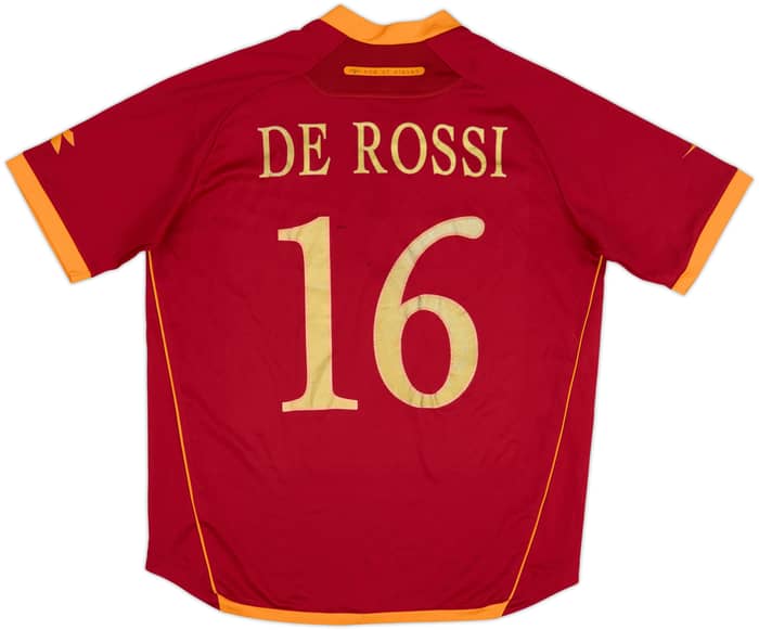 2006-07 Roma Home Shirt De Rossi #16 - 6/10 - (L)