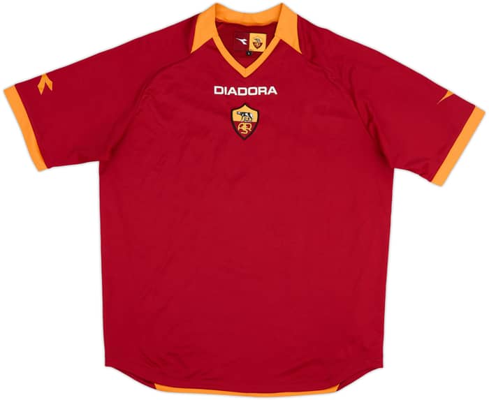 2006-07 Roma Home Shirt De Rossi #16 - 6/10 - (L)