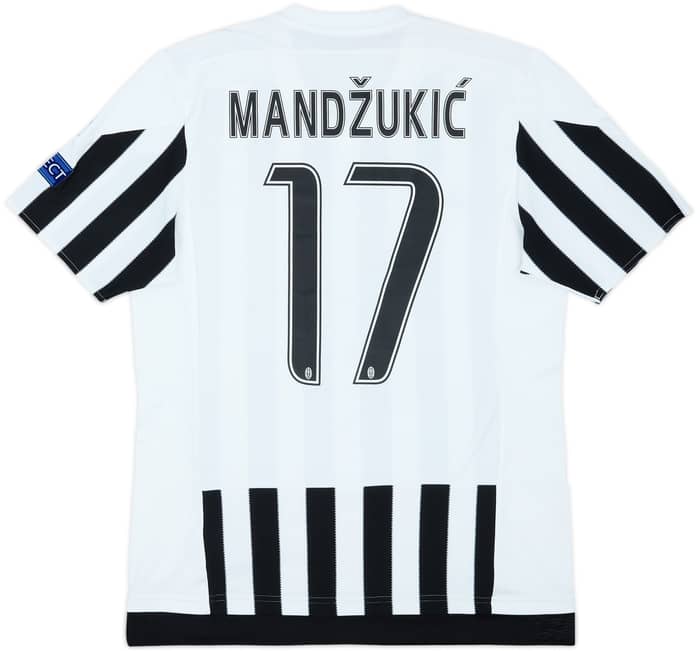 2015-16 Juventus Home Shirt Mandzukic #17 - 8/10 - (M)
