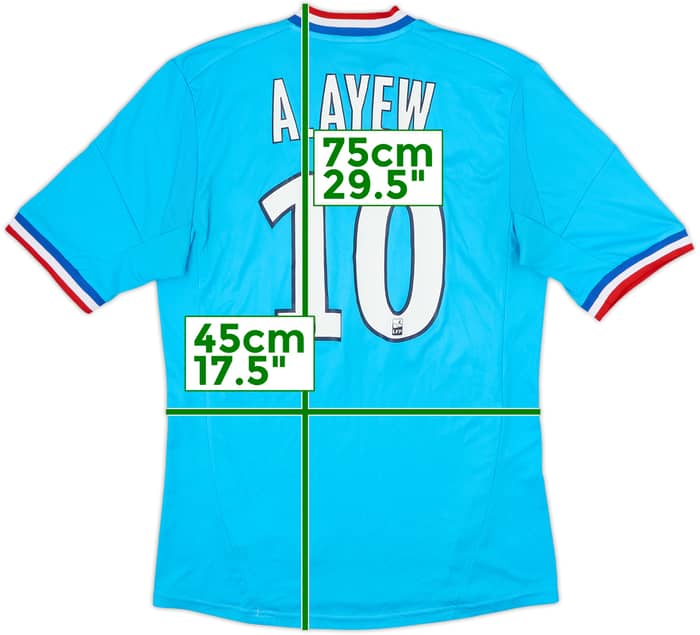 2012-13 Olympique Marseille Away Shirt A.Ayew #10 - 7/10 - (S)