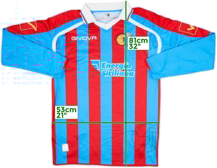 2010-12 Catania Home L/S Shirt - 4/10 - (XL)