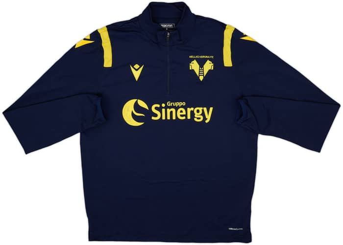 2018-19 Hellas Verona Macron 1/4 Zip Training Top - 4/10 - (S)