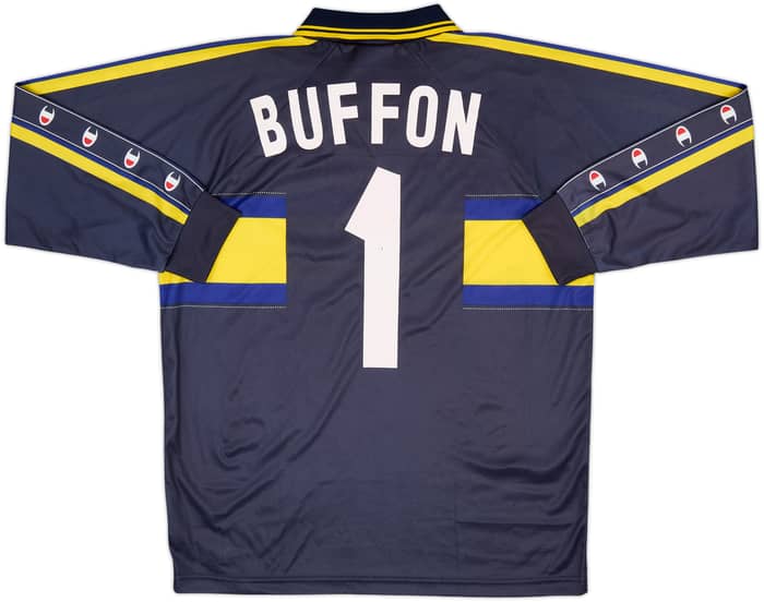1999-00 Parma Basic Third/GK L/S Shirt Buffon #1 - 7/10 - (XL.Boys)