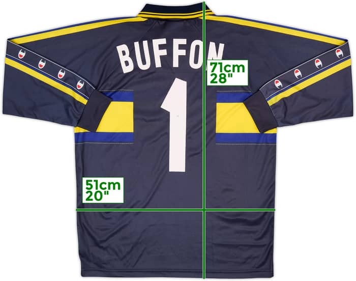 1999-00 Parma Basic Third/GK L/S Shirt Buffon #1 - 7/10 - (XL.Boys)