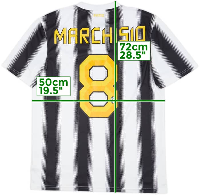 2011-12 Juventus Home Shirt Marchisio #8 - 6/10 - (M)