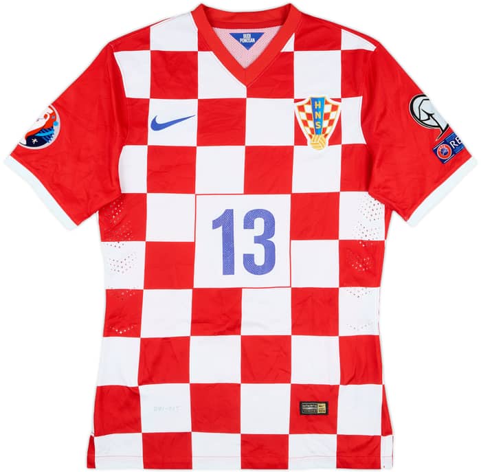 2014-15 Croatia Match Issue European Championship Qualifiers Home Shirt Antolic #13