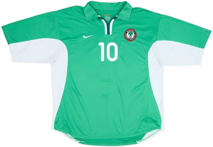 2000-01 Nigeria Home Shirt Okocha #10 - 8/10 - (XL)