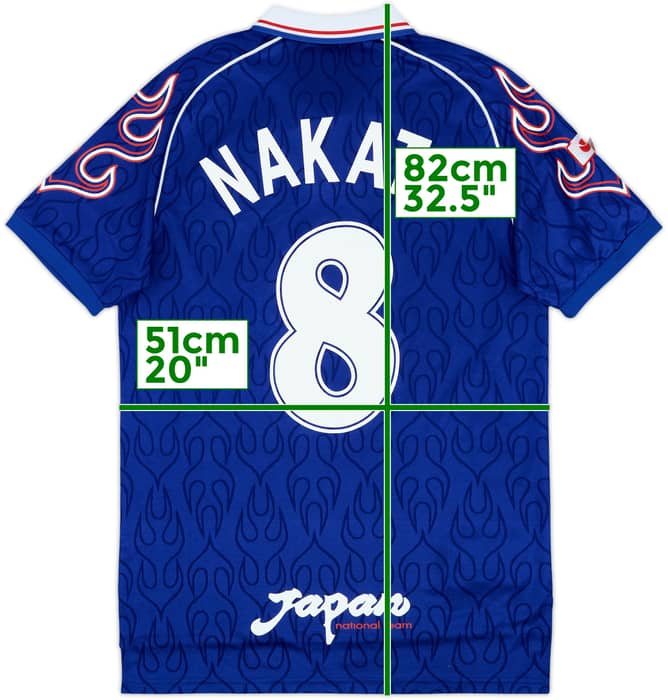 1998 Japan Home Shirt Nakata #8 - 7/10 - (M)
