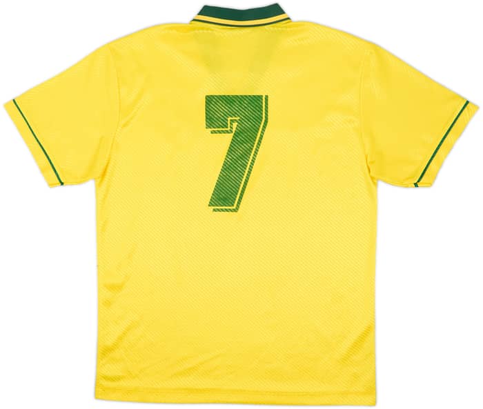 1994 Brazil Home Shirt #7 - 8/10 - (L)