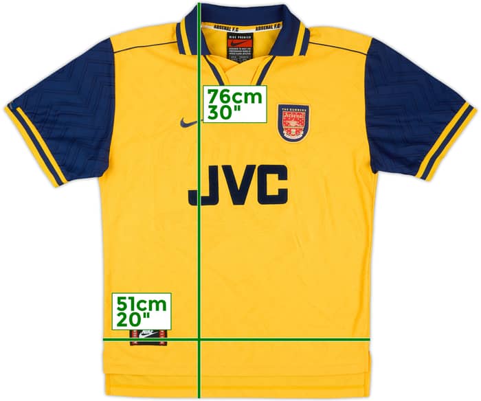 1996-97 Arsenal Away Shirt #11 - 8/10 - (M)