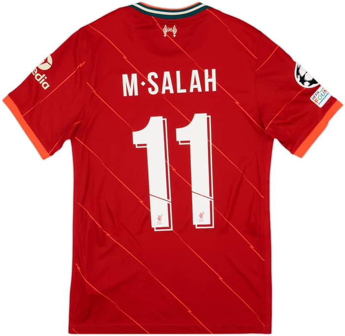 2021-22 Liverpool Home Shirt Salah #11 - 9/10 - (S)