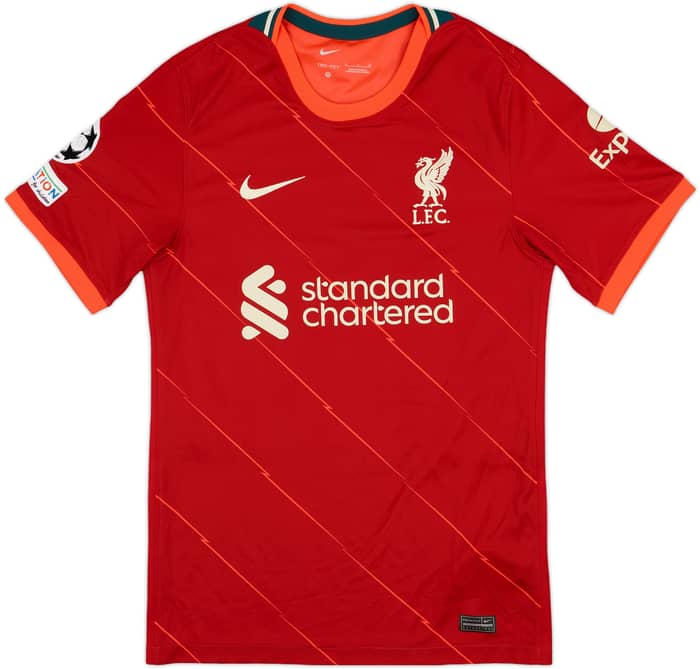 2021-22 Liverpool Home Shirt Salah #11 - 9/10 - (S)