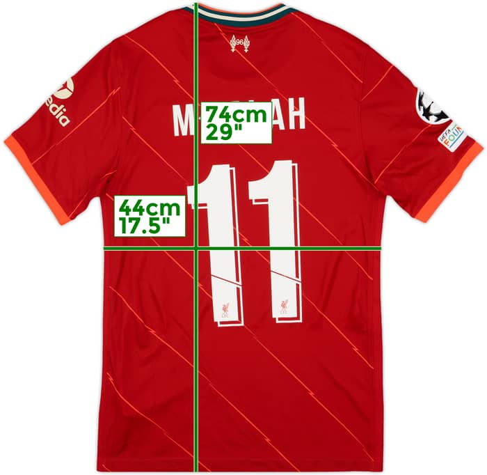 2021-22 Liverpool Home Shirt Salah #11 - 9/10 - (S)