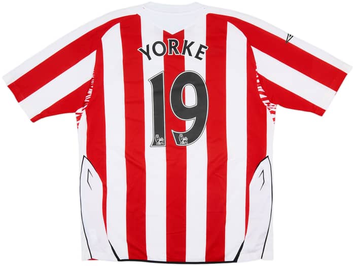 2007-08 Sunderland Home Shirt Yorke #19 - 5/10 - (XL)