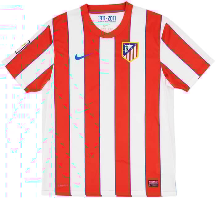 2011-12 Atletico Madrid Home Shirt - 9/10 - (M)