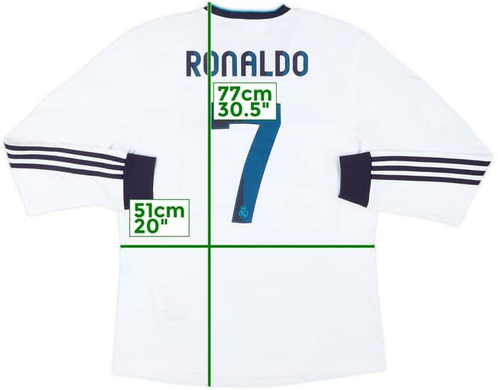 2012-13 Real Madrid Home L/S Shirt Ronaldo #7 (L)