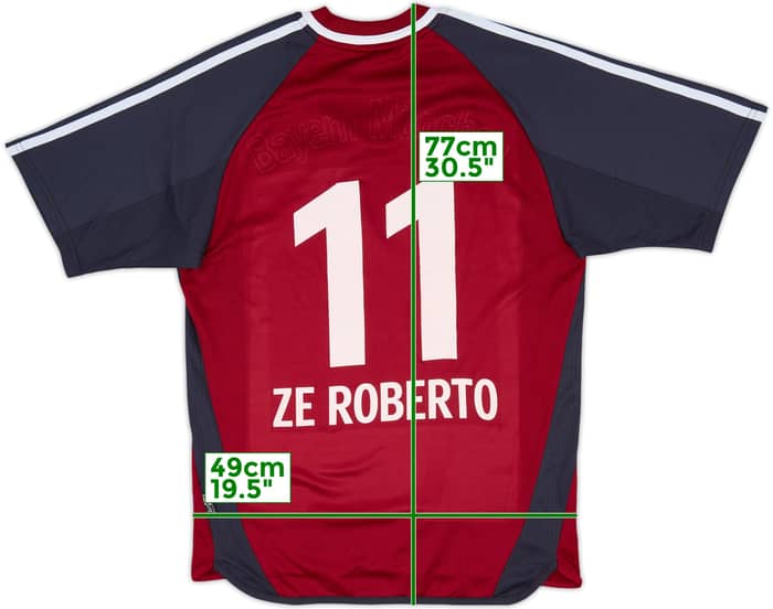 2002-03 Bayern Munich Home Shirt Ze Roberto #11 - 4/10 - (S)