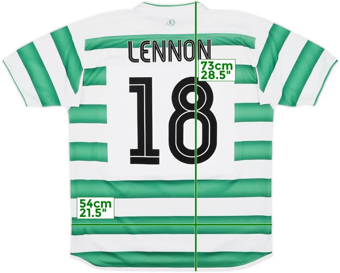2003-04 Celtic Home Shirt Lennon #18 - 6/10 - (L)