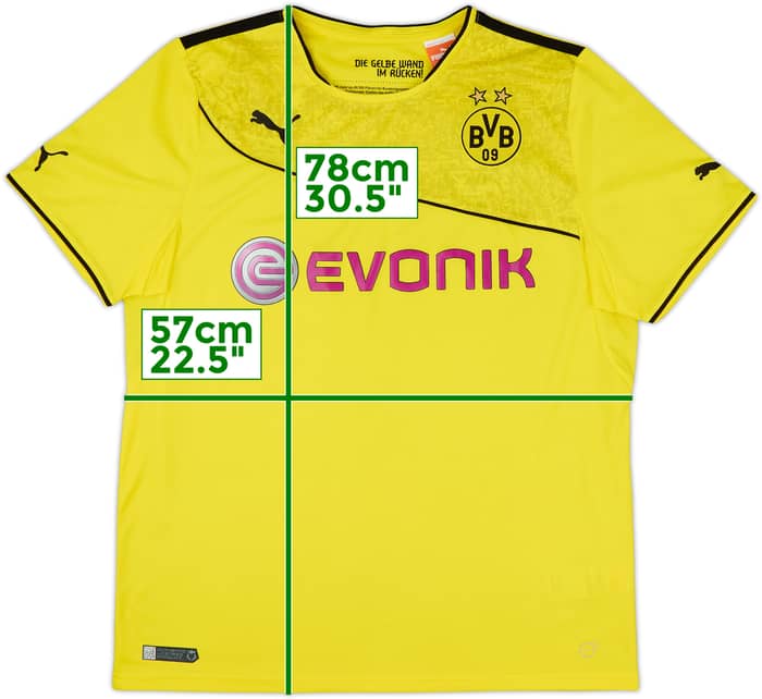 2013-14 Borussia Dortmund Home Shirt - 8/10 - (XL)