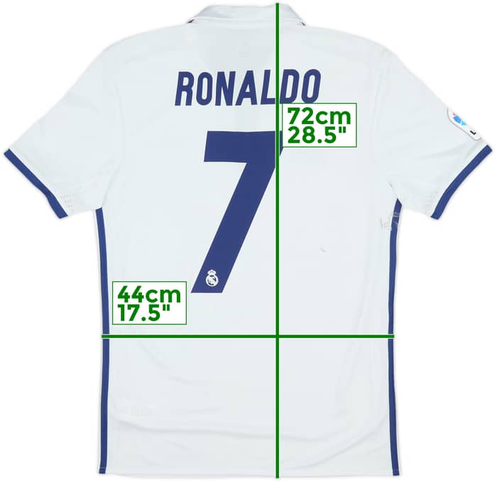 2016-17 Real Madrid Home Shirt Ronaldo #7 - 5/10 - (S)