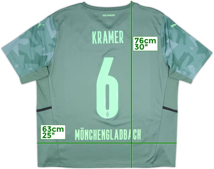 2021-22 Borussia Monchengladbach Away Shirt Kramer #6 - 8/10 - (XXL)