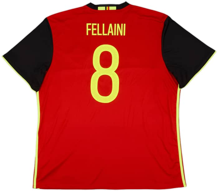 2016-17 Belgium Home Shirt Fellaini #8 - 9/10 - (XXL)
