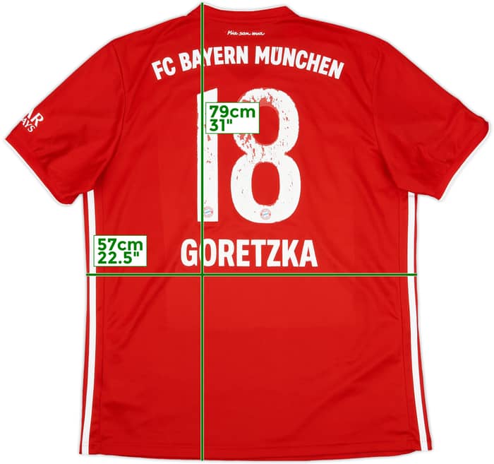 2020-21 Bayern Munich Home Shirt Goretzka #18 - 4/10 - (XL)