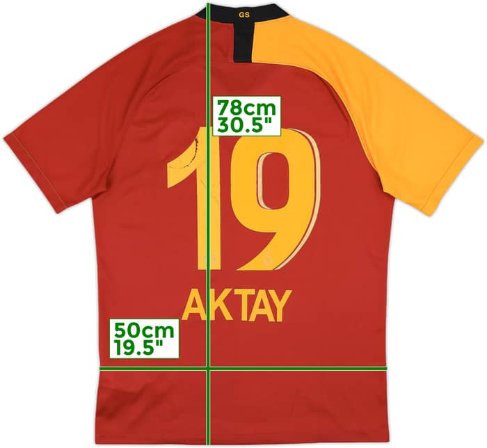 2019-20 Galatasaray Home Shirt Aktay #19 - 5/10 - (M)