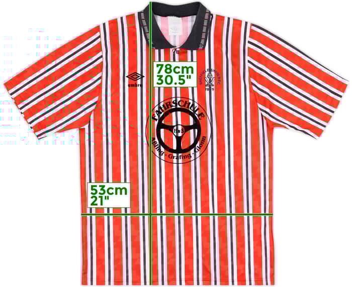 1990-92 Sheffield United Home Shirt #12 - 9/10 - (M)