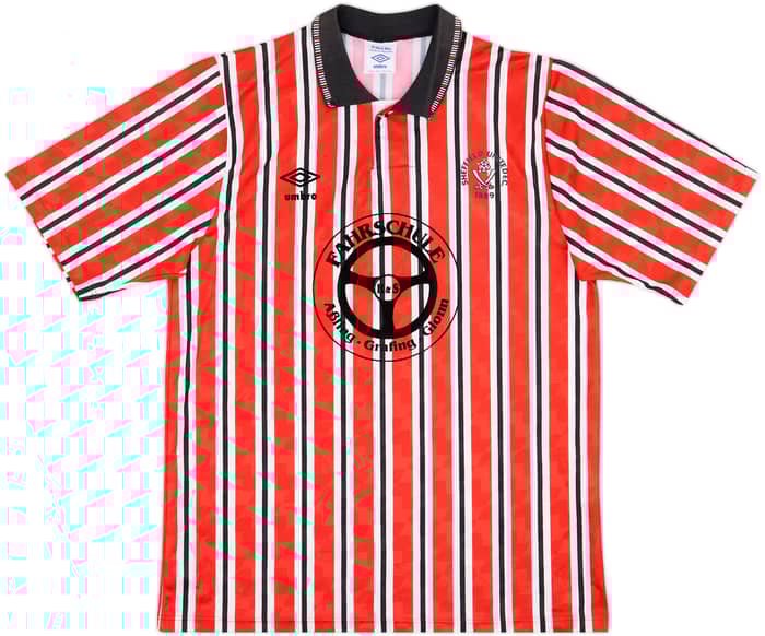1990-92 Sheffield United Home Shirt #2 - 9/10 - (M)