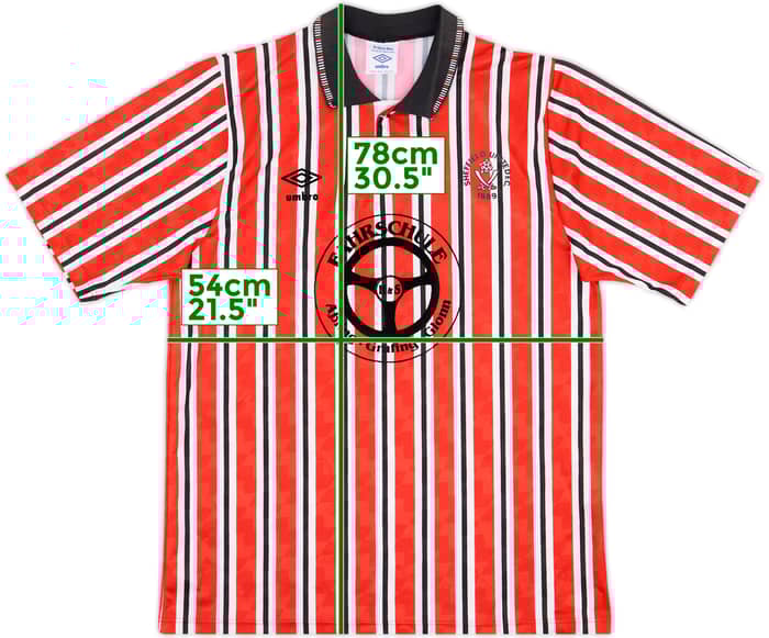 1990-92 Sheffield United Home Shirt #2 - 9/10 - (M)