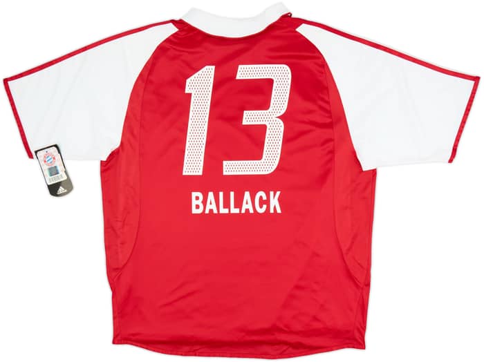 Camiseta de local versión jugador del Bayern Munich 2004-05 Ballack #13 (XL)