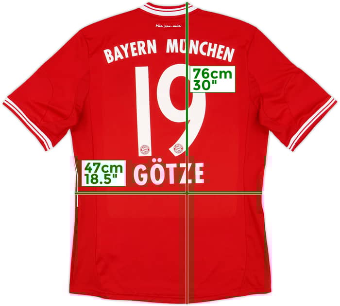 2013-14 Bayern Munich Home Shirt Gotze #19 - 8/10 - (M)