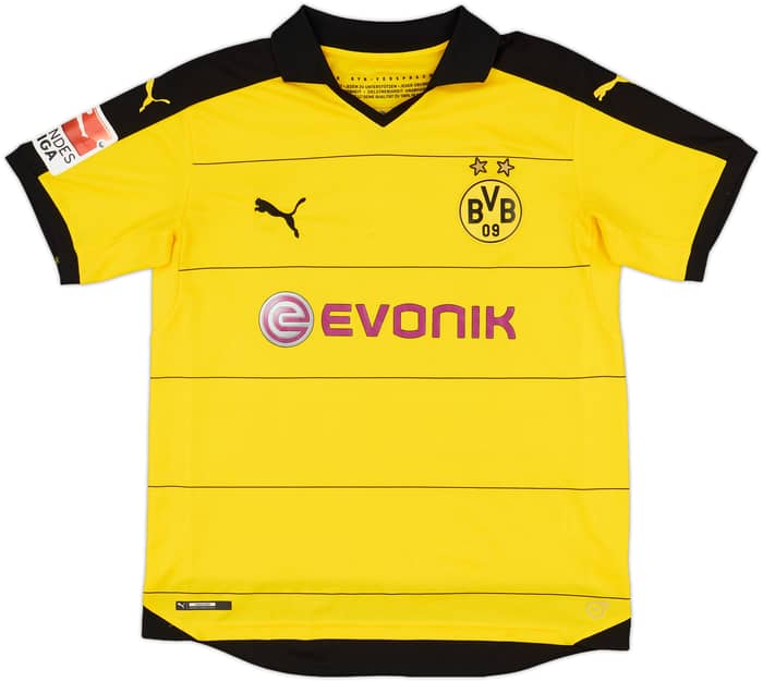 2015-16 Borussia Dortmund Home Shirt Ginter #28 - 7/10 - (XL.Boys)