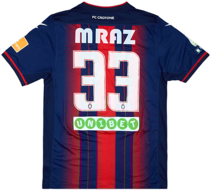 2018-19 Crotone Match Issue Home Shirt Mraz #33