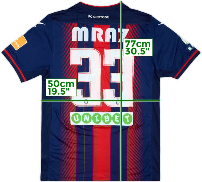 2018-19 Crotone Match Issue Home Shirt Mraz #33
