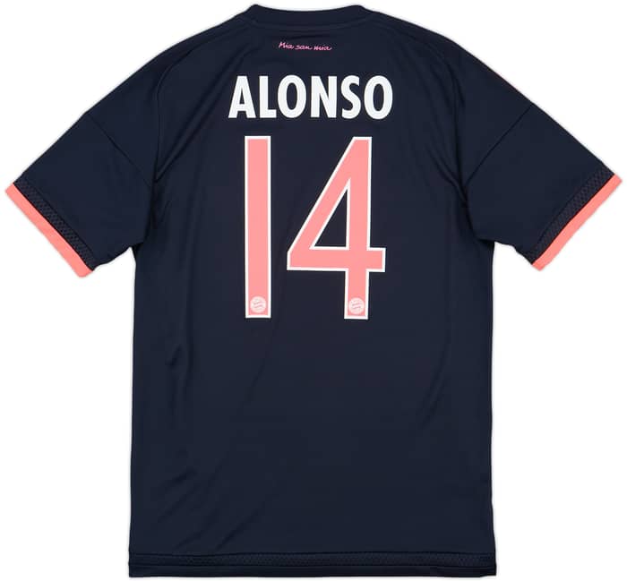 2015-16 Bayern Munich Third Shirt Alonso #14 - 10/10 - (S)
