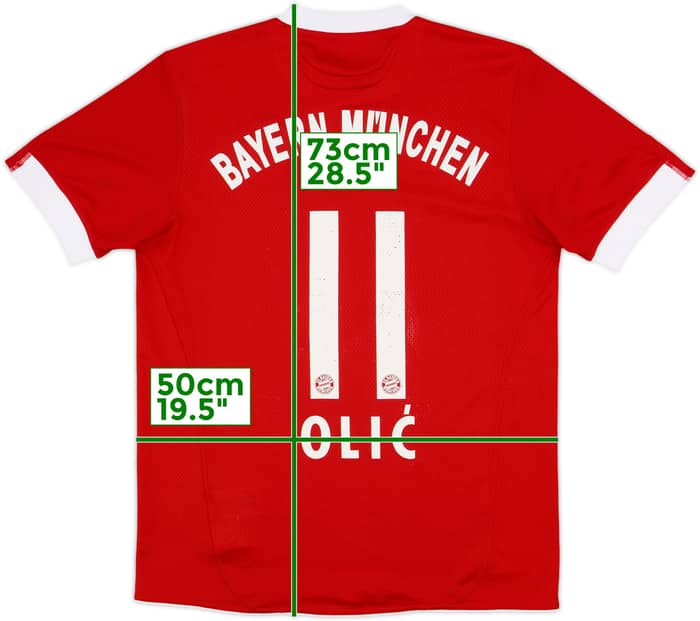 2009-10 Bayern Munich Home Shirt Olic #11 - 7/10 - (XL.Boys)