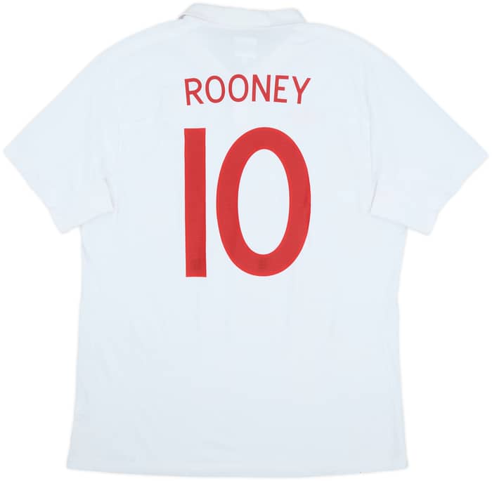 2009-10 England Home Shirt Rooney #10 - 9/10 - (L)