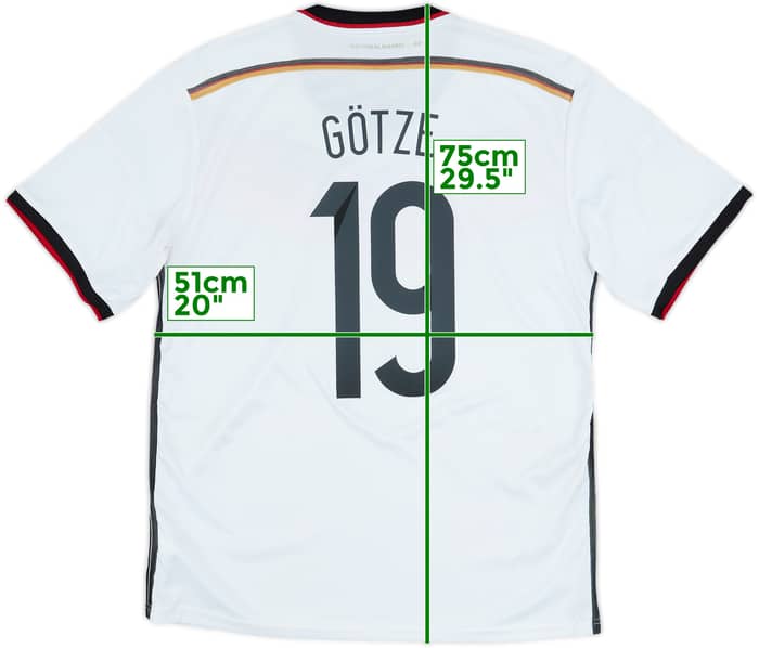 2014-15 Germany Home Shirt Gotze #19 - 5/10 - (L)