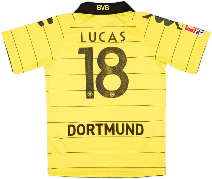 2010-11 Borussia Dortmund Home Shirt Lucas #18 - 4/10 - (L.Boys)