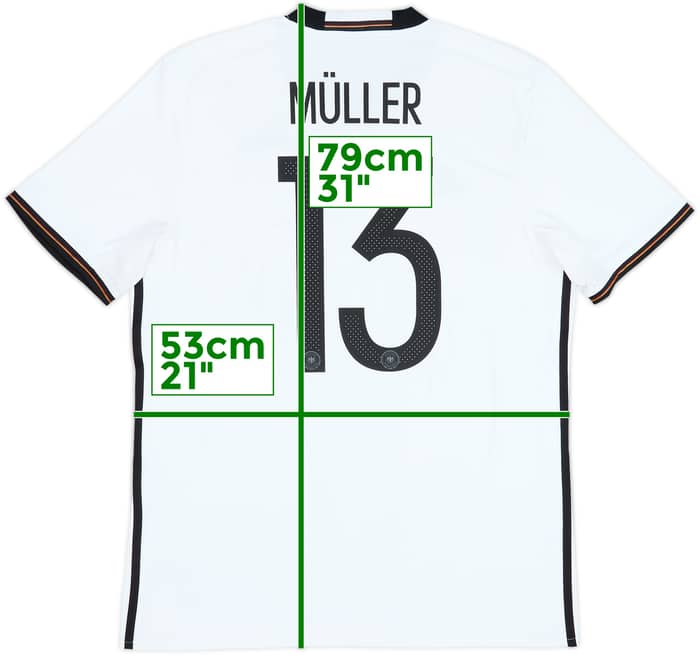 2015-16 Germany Home Shirt Muller #13 - 5/10 - (L)