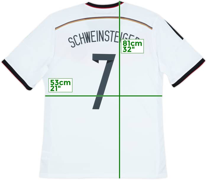 2014-15 Germany Home Shirt Schweinsteiger #7 - 5/10 - (XL)