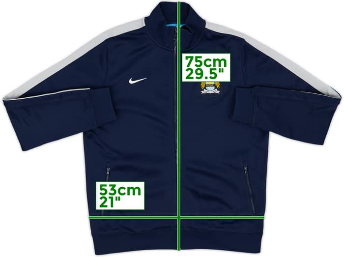 2013-14 Manchester City Nike N98 Track Jacket - 8/10 - (L)