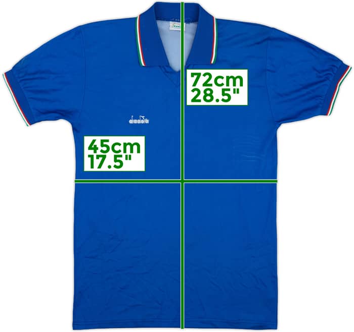 1986-90 Diadora Template Shirt (Italy) #15 - 7/10 - (M)